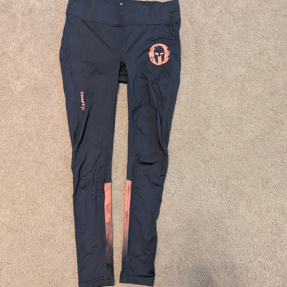 Craft Black and Orange Leggings